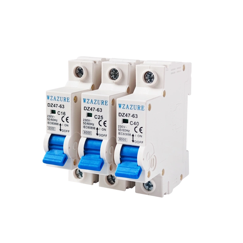 Electrical Air Miniature Circuit Breakers Switches AC MCB 1p 2p 3p 4p 230V 400V