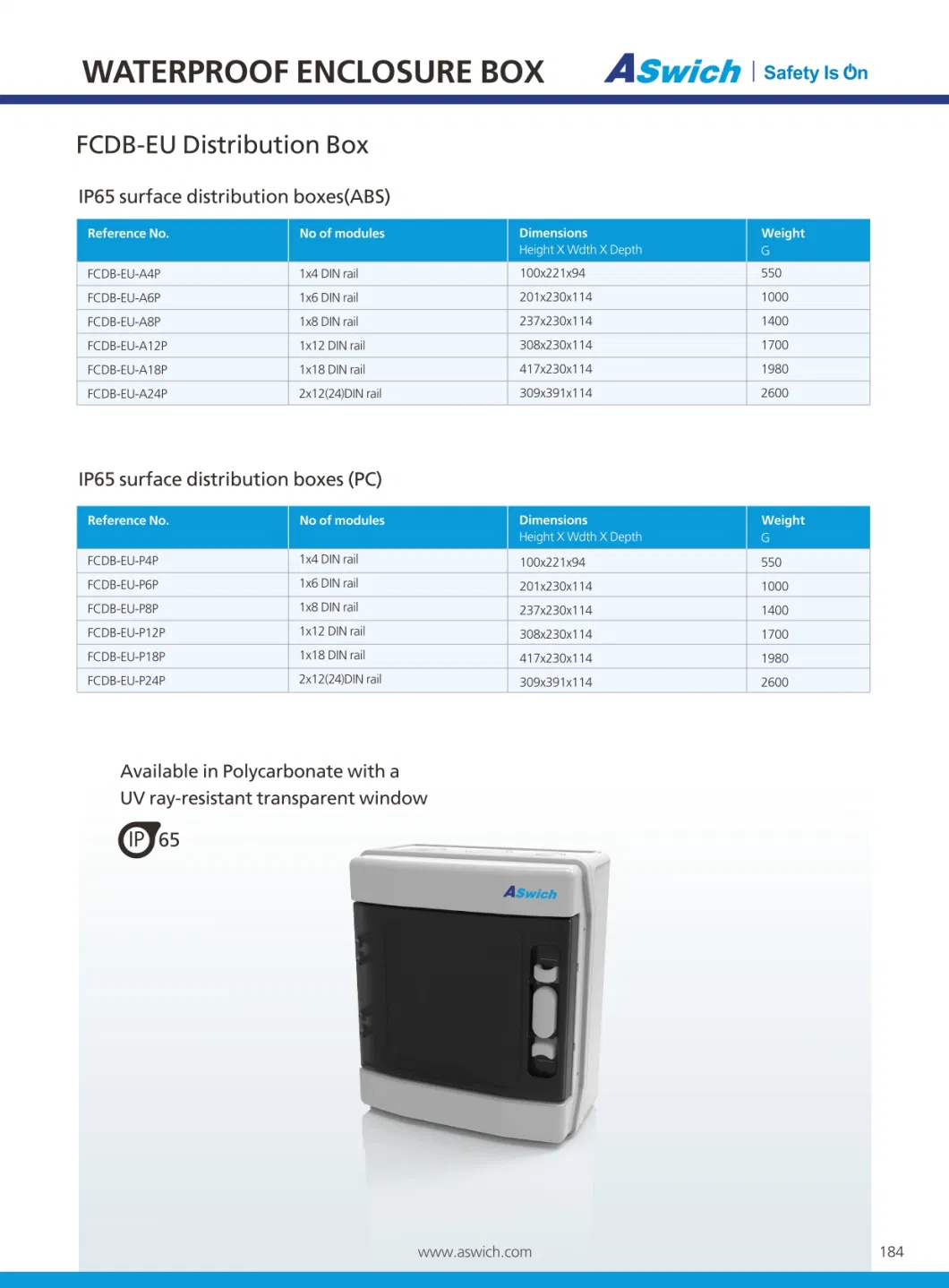 Customized Wall Mounted Junction Switch Box Electrical Enclosure Power Distribution Box Solar System IP65 Waterproof Enclosure Box