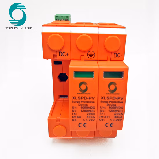 Worldsunlight 2-poliger Blitzableiter-Überspannungsschutz AC 20ka