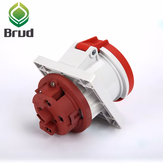 Cee IP67 4-polige 63A flache elektrische Industriesteckdosen (QX1151)