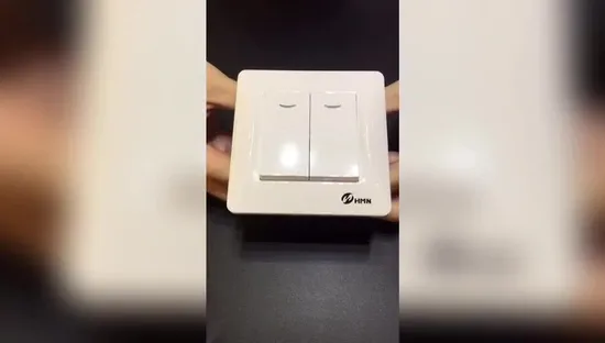 Maßgeschneiderter Wand-2-Gang-2-Wege-Lichtschalter mit Anzeige